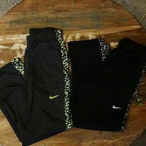 2 pairs Nike sweatpants boys XL